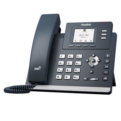Yealink IP Phone - Corded - Corded - Desktop, Wall Mountable - Classic Gray