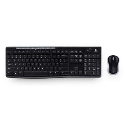 Logitech MK270 Wireless Keyboard and Mouse Combo for Windows, 2.4 GHz Wireless, Compact Mouse, Black