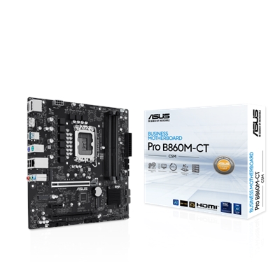 Asus Pro B860M-CT-CSM Desktop Motherboard - Intel B860 Chipset - Socket LGA-1851 - Micro ATX