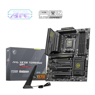 MSI MAG X870E TOMAHAWK WIFI Gaming Desktop Motherboard - AMD X870E Chipset - Socket AM5 - ATX