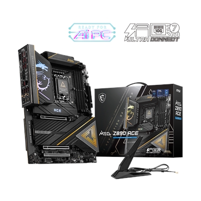 MSI MEG Z890 ACE ATX Motherboard LGA 1851 for Intel Core Ultra series 2 CPU with DDR5 RAM supports